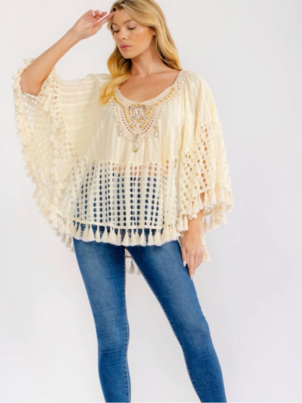 Goldust Woman Crochet Tunic 💫 ⭐️